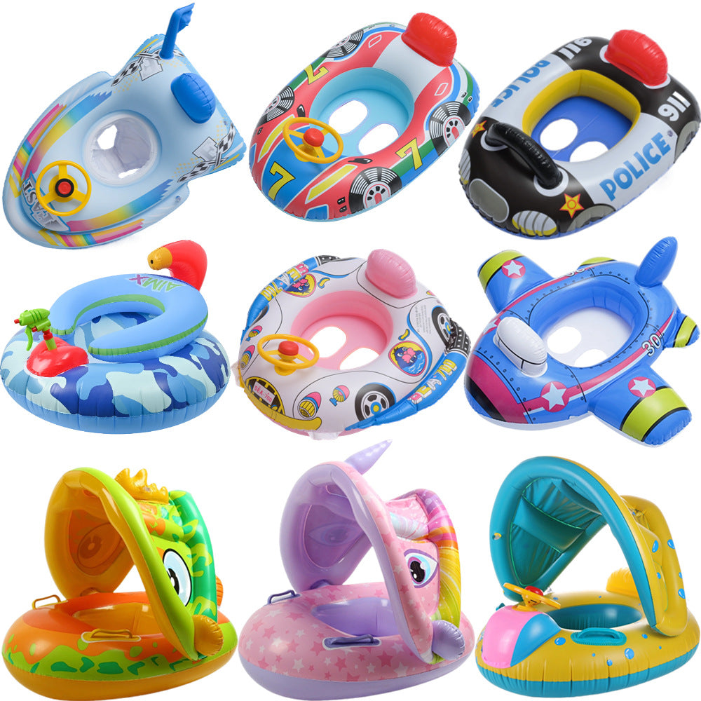 A: Children's baby swimming ring, sitting ring, thickened steering wheel, cartoon infants, armpit ring, seat ring, floating ring, 0-3-6 years old