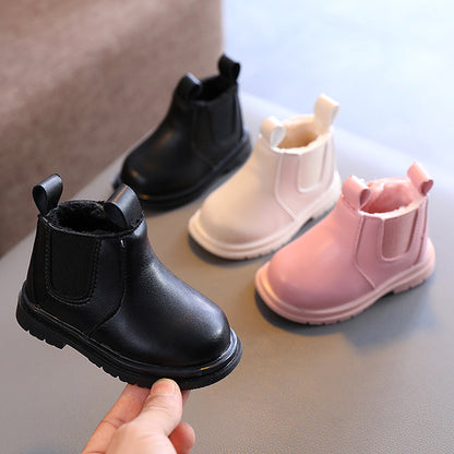 A baby winter cotton shoes 1 cigarette boots, velvet thermal cotton boots 2 boys and girls baby toddler shoes