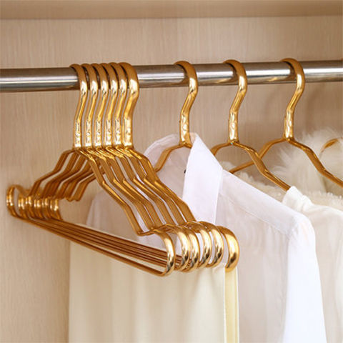 A Aluminum alloy adult household hanger clothes hanging clothes support Space aluminum drying rack Anti-rust balcony drying rack