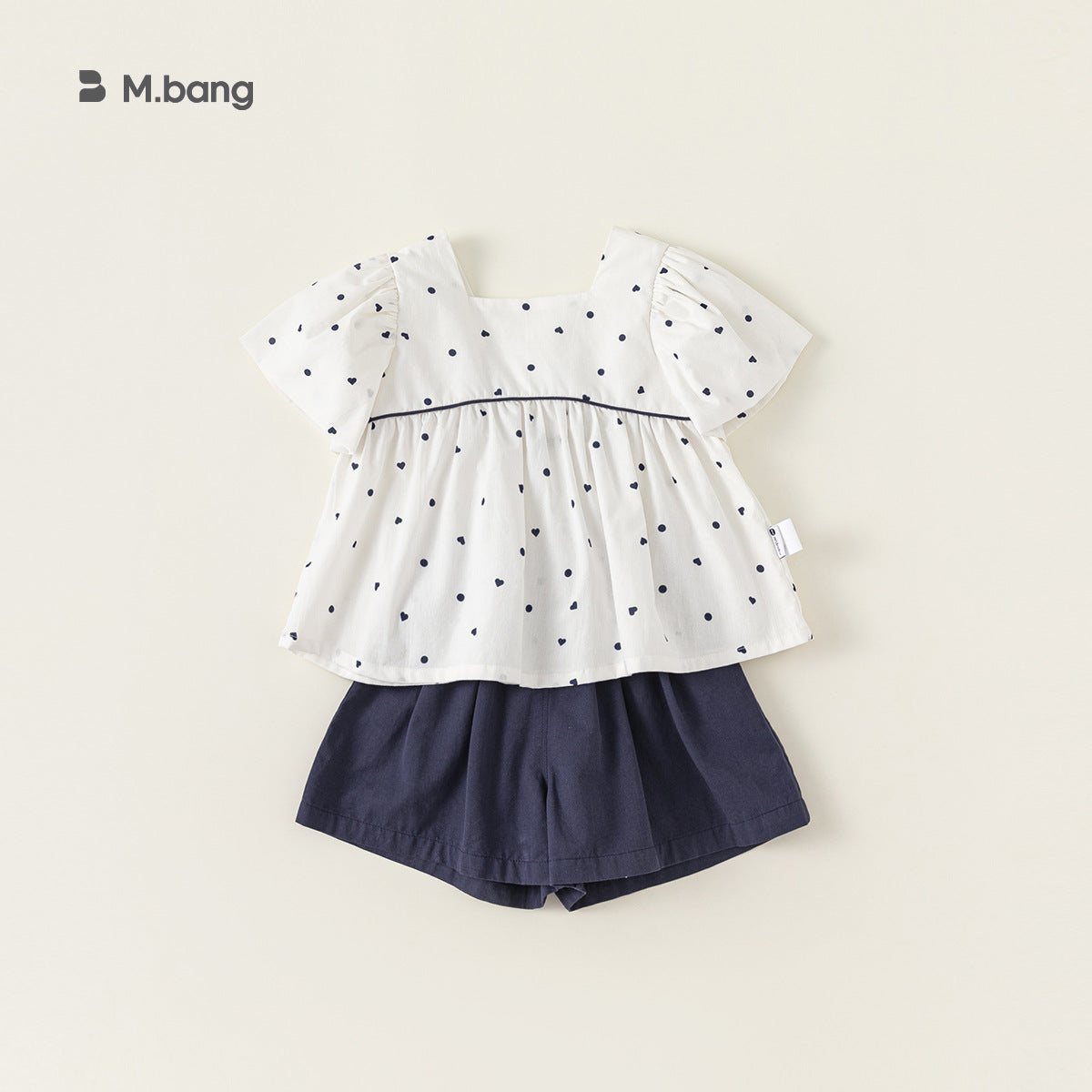 A Babycity children&#039;s bow doll shirt pants girl Korean suit summer dress two-piece tide XT24120