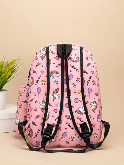 A Amazon high school student backpack for women, unicorn children's backpack, crossbody bag, pencil case, three piece set, shoulder bag for women