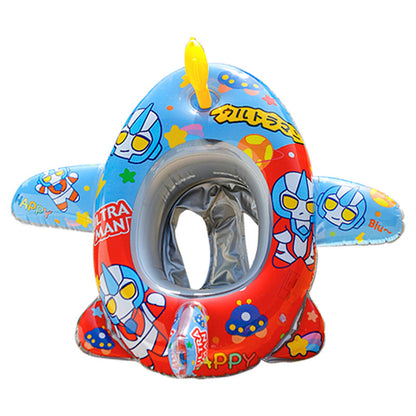 A internet celebrity with water gun airplane seat circle, children's swimming circle, cute cartoon baby water seat circle, inflatable swimming circle