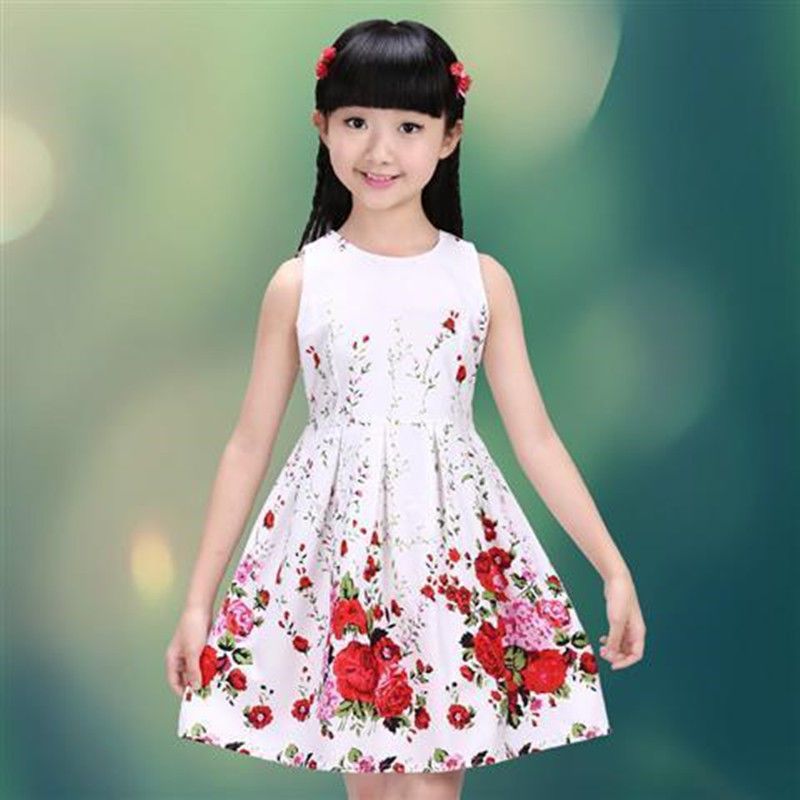 Girls&#039; summer dress Princess skirt cotton soft western style 2023 new children&#039;s skirt summer girl skirt