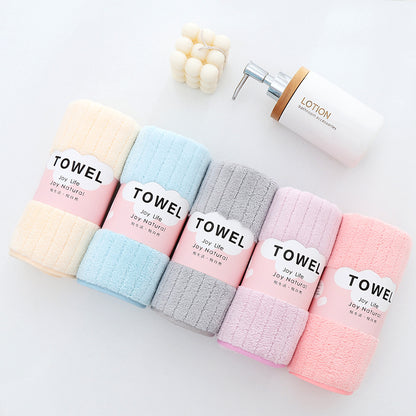 A towel wholesale factory thickened adult household coral fleece towel soft and absorbent one piece hair shake fast the same style