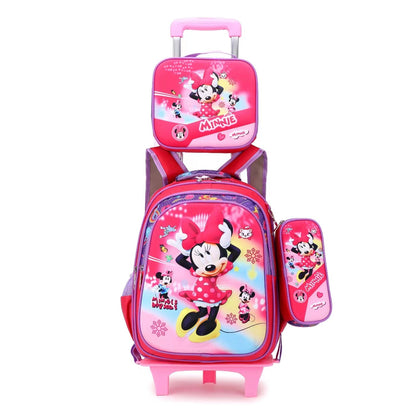 Cross border elementary school student backpack, lunch bag, pencil case, 3-piece set, children's backpack, backpack, spine protection cartoon backpack with reduced load