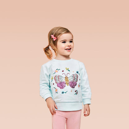 A European and American style children's sweater autumn new round neck pullover medium and small children's cute long-sleeved top mixed batch hair