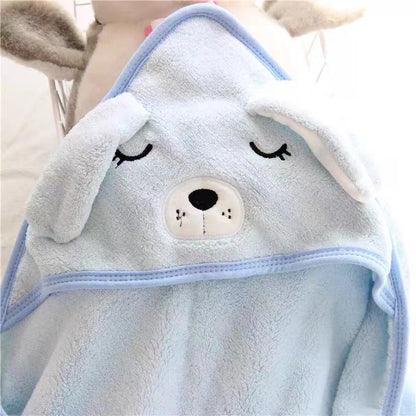 Children's embroidery cape cartoon bath towel baby absorbent cute bath towel 0.32kg