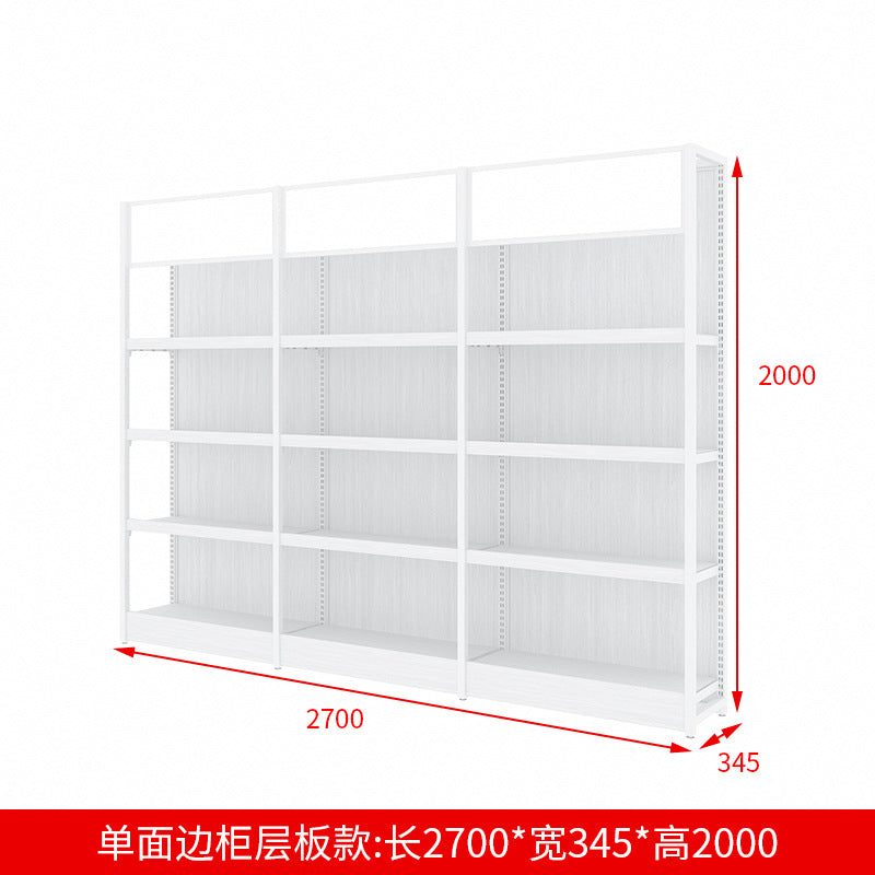 A steel and wood shelves, small supermarket shelves, island display shelves, stationery, toys, pharmacies, convenience stores, snack shelves