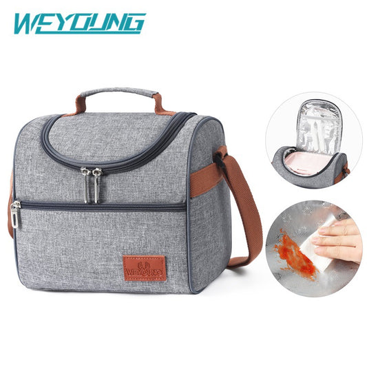 A Cross border Hot Selling Lunch Bag Thickened Aluminum Foil Lunch Box Insulation Bag Convenience Bag One Shoulder Outdoor Picnic Fresh Ice Pack