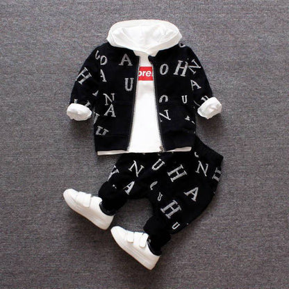 Children's suits, children's clothes, boys' three-piece set, baby boys, spring new handsome spring, 0-3 years old, long sleeves, autumn tide 1kg