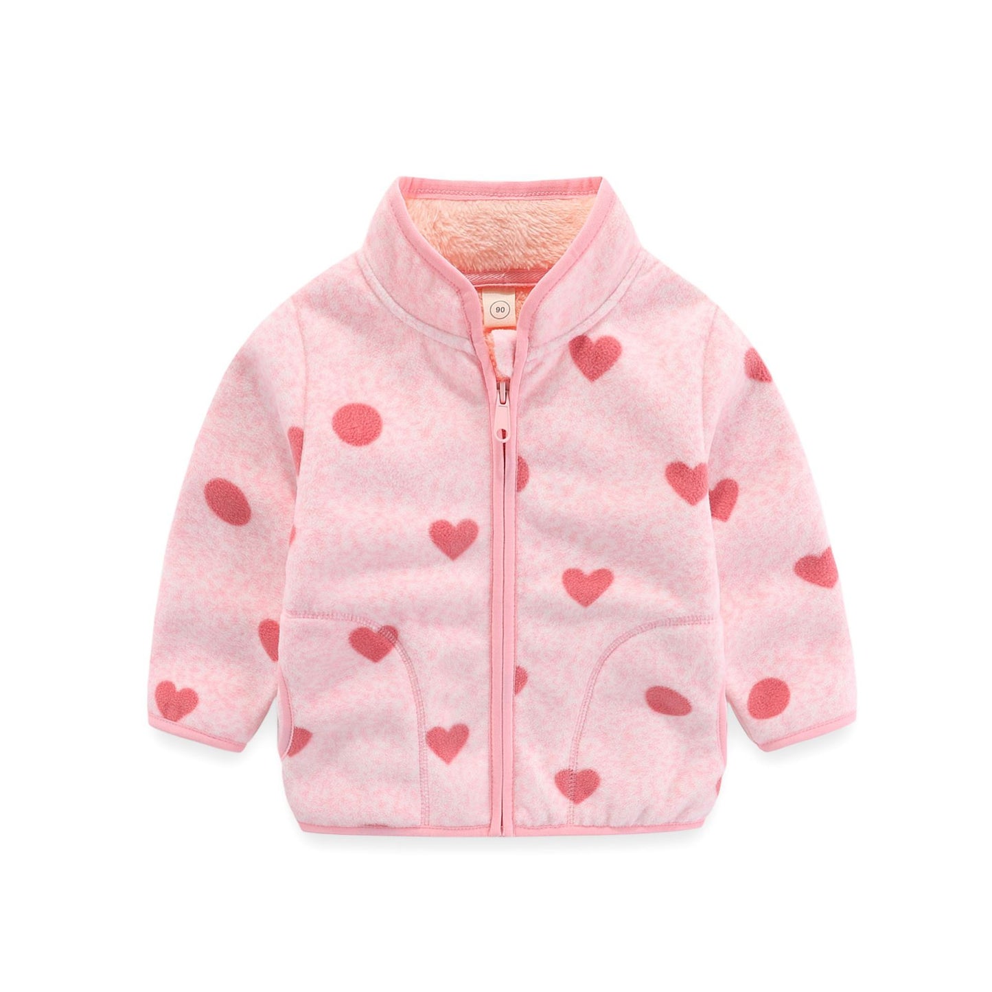 A 20 factory direct sales children's clothing, spring and autumn girls' fleece boys' thick coat sweater 2-8 years old wholesale manufacturers