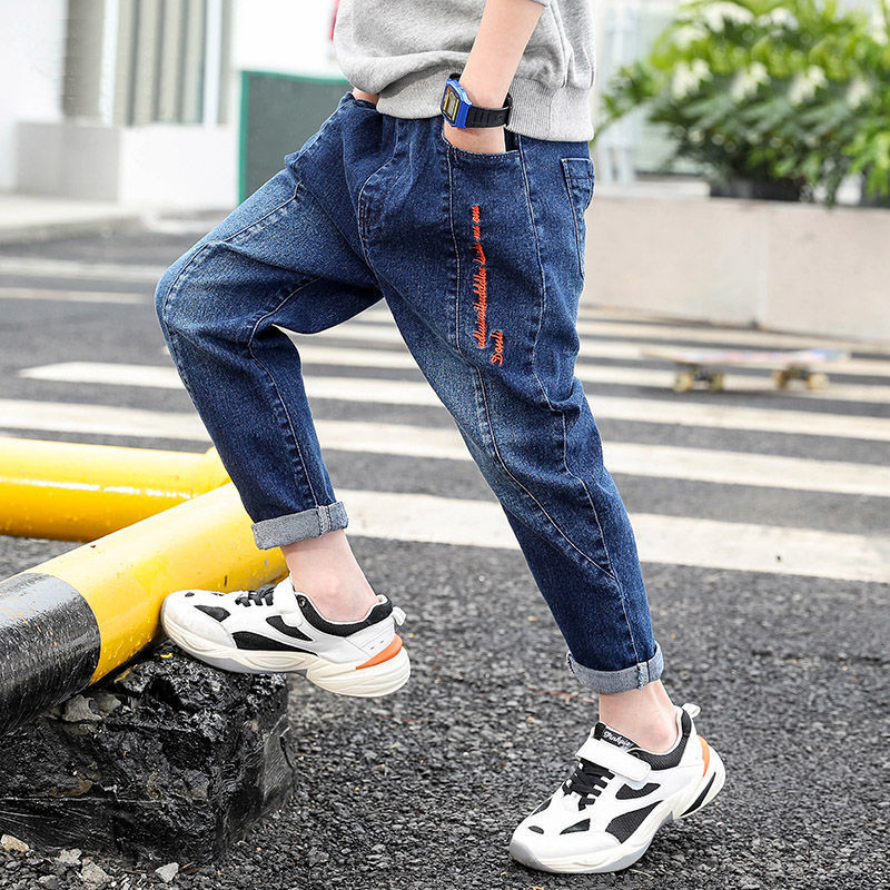 Boys' Pants Children's Jeans Spring and Autumn BoysAutumn Fashion Autumn Clothes 1kg