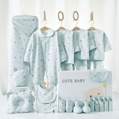 Baby gift box, newborn autumn and winter baby clothes, pure cotton set, male newborn female full term baby gift, 1.5kg