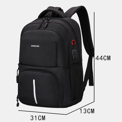 Mochila para hombre, de gran capacidad, sencilla, para negocios, para ordenador, para viajes de ocio al aire libre, para estudiantes, venta al por mayor de fábrica 