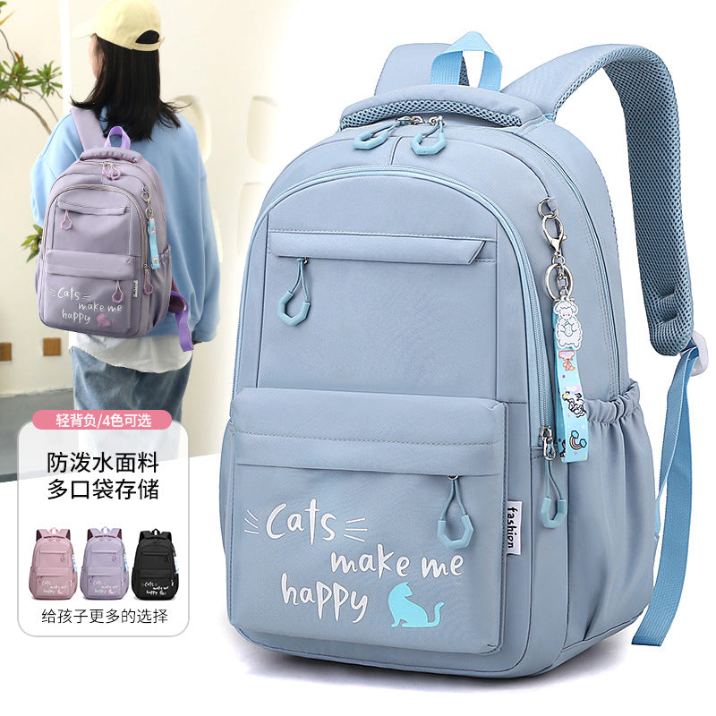 Mochila para estudiantes de primaria para reducir la carga de los grados tercero y sexto, niñas de secundaria, mochilas para niños, sistema forestal, mochilas escolares versátiles, nuevos estilos 