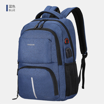 Mochila para hombre, de gran capacidad, sencilla, para negocios, para ordenador, para viajes de ocio al aire libre, para estudiantes, venta al por mayor de fábrica 