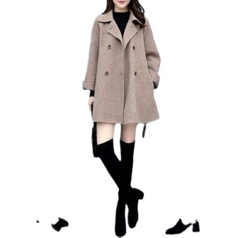 A suit women's autumn and winter small fragrant woolen coat fashion short skirt woolen skirt suit women's two-piece suit