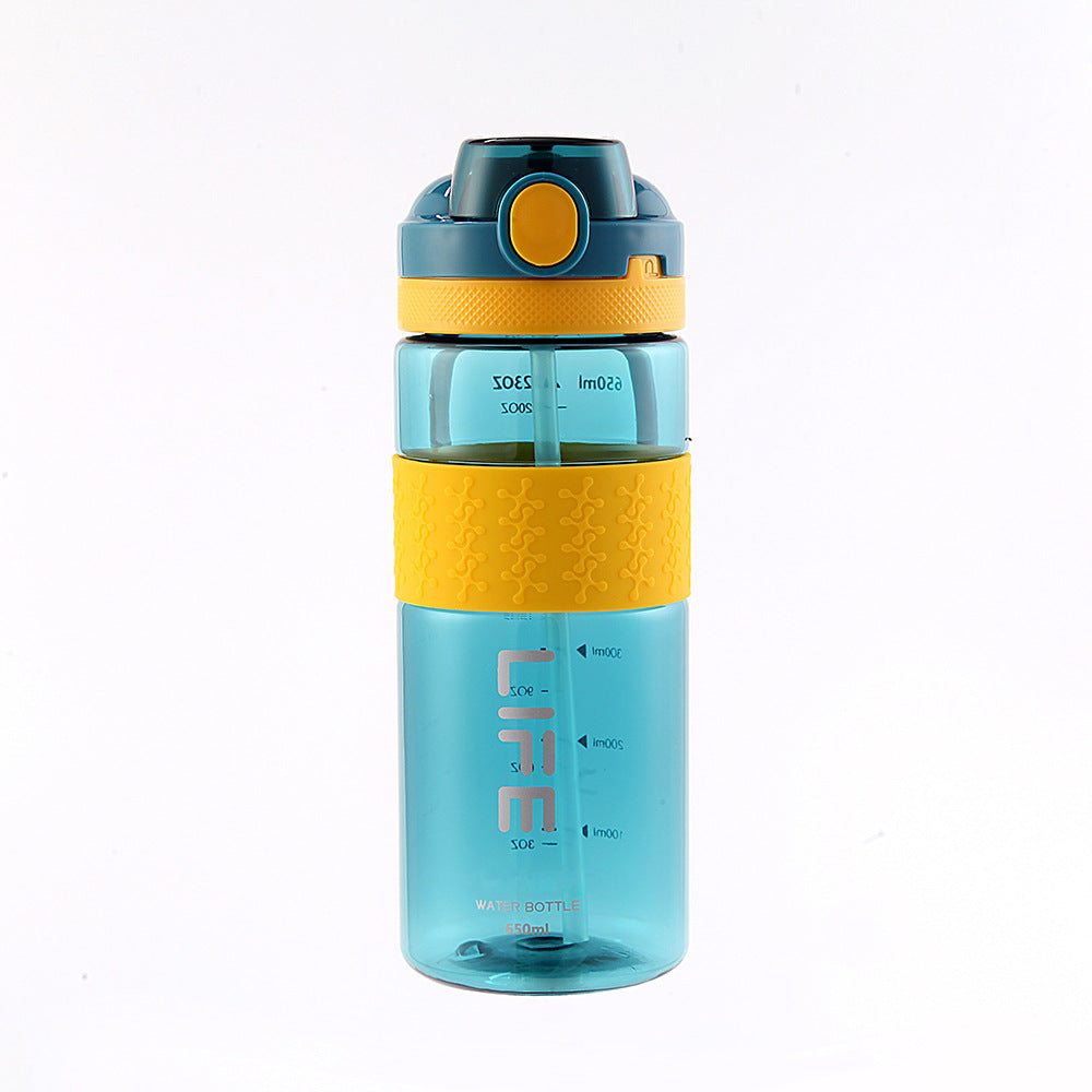 A Summer High Beauty Outdoor Fitness Portable Plastic Cup Customized Cup Student Wholesale Sports Water Cup Space Cup