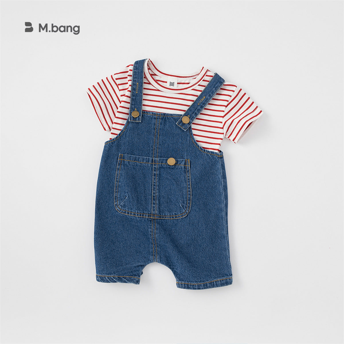 Babycity22 summer casual boys and girls T-shirt suspenders children&#039;s suit XTY-3915 XTK-3915 0.2kg