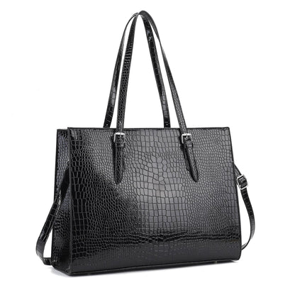 laptop bag, cross pattern women's bag, multi-laminated shoulder bag 0.96KG