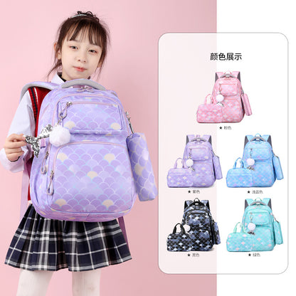 A pupils&#039; schoolbags are light, girls&#039; and boys&#039; three-piece high-value minority schoolbags, and girls&#039; school backpacks.