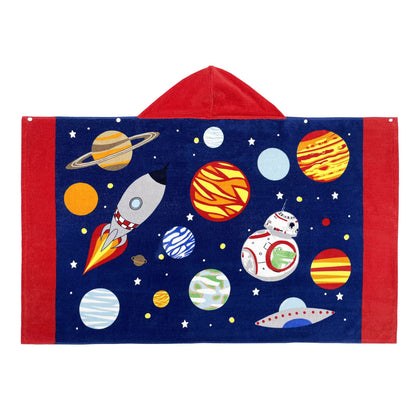 A mazon cartoon beach towel, European and American sizes, children can wear bath towels in the bathroom, pure cotton hooded bath towel bathrobe, 100% COTTON 0.4KG