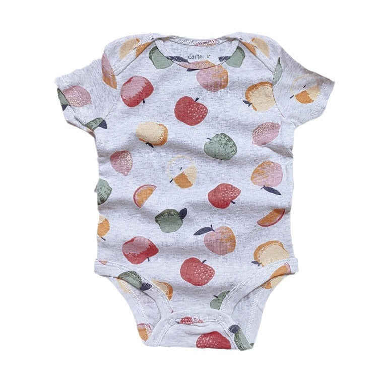 A New Summer Newborn Fart Bag Baby Cotton Short sleeved jumpsuit Baby Polar Bear Wholesale for Foreign Trade