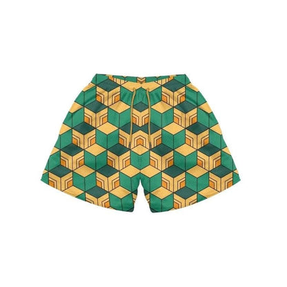 Pantalones de playa con estampado digital 3D de anime nuevo de 2023, pantalones cortos casuales sueltos para hombre, pantalones de playa con estampado digital 3D 