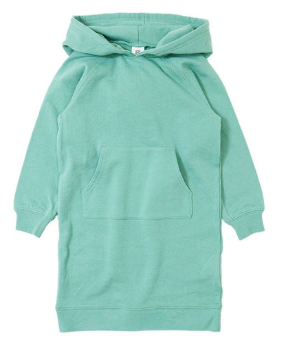 A middle-aged and older children's autumn children's sweater, kangaroo pocket dress, Japanese style soft parent-child hooded long shirt, solid color