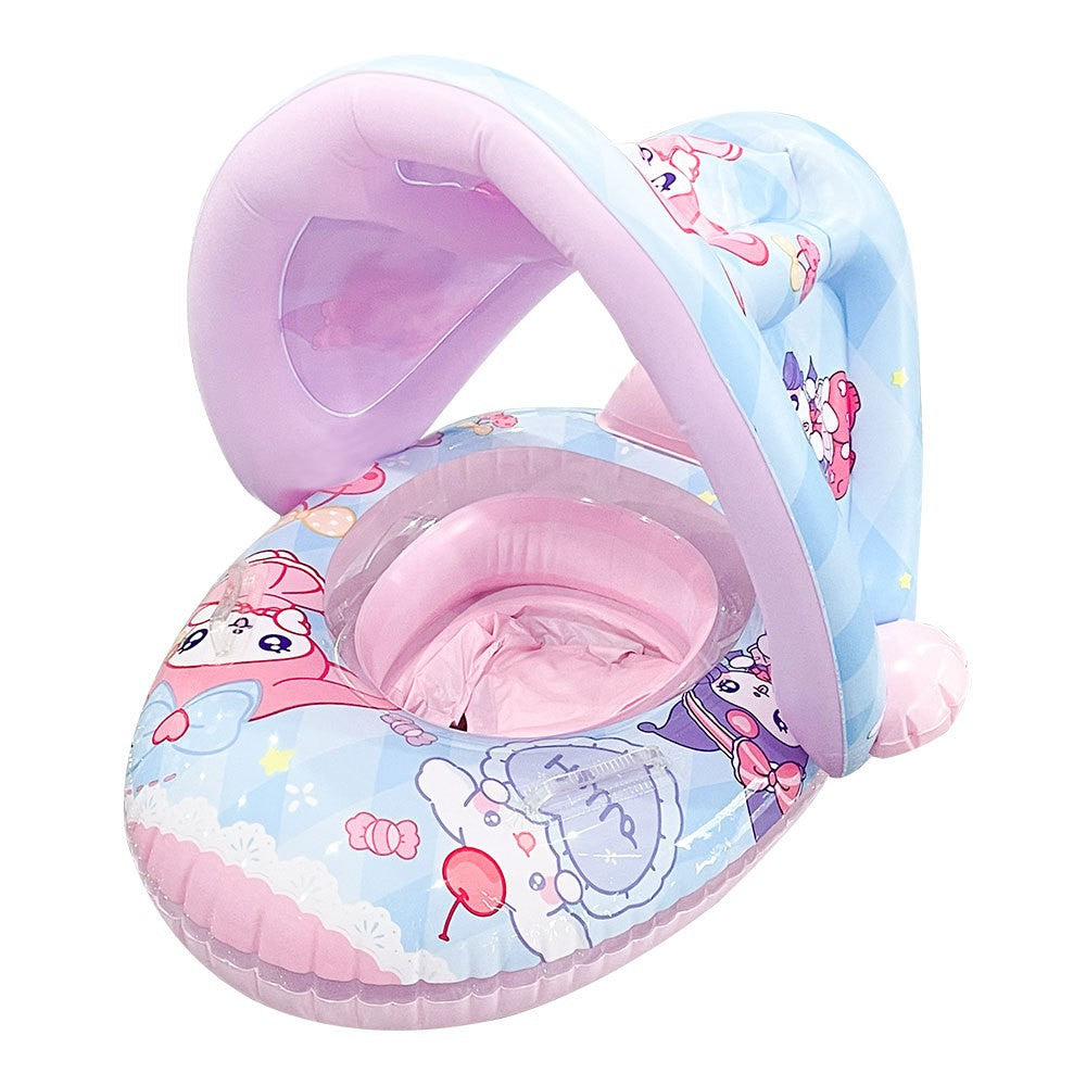 A internet celebrity with water gun airplane seat circle, children's swimming circle, cute cartoon baby water seat circle, inflatable swimming circle