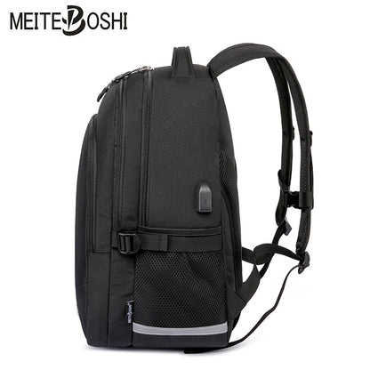 A Multi grid Large Capacity Backpack Cross border Fashion Simplicity Student School Bag Heat Transfer Oxford Cloth Casual Backpack