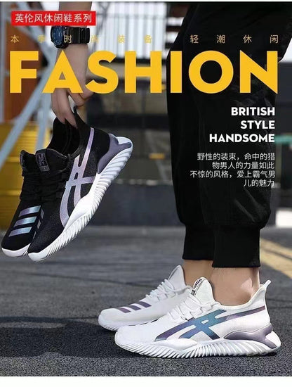 A factory direct sales 2023 summer new men's mesh breathable casual shoes student sports running shoes non-slip