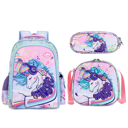 A Wholesale of backpacks for primary school students, boys and girls, children's ultra light spine protection backpacks for ages 6 to 12, sold directly by Factory A