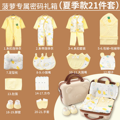 Newborn Spring/Summer Gift Box Baby Thin Clothes Newborn Full Term Baby Set Birth Supplies Complete Set Box