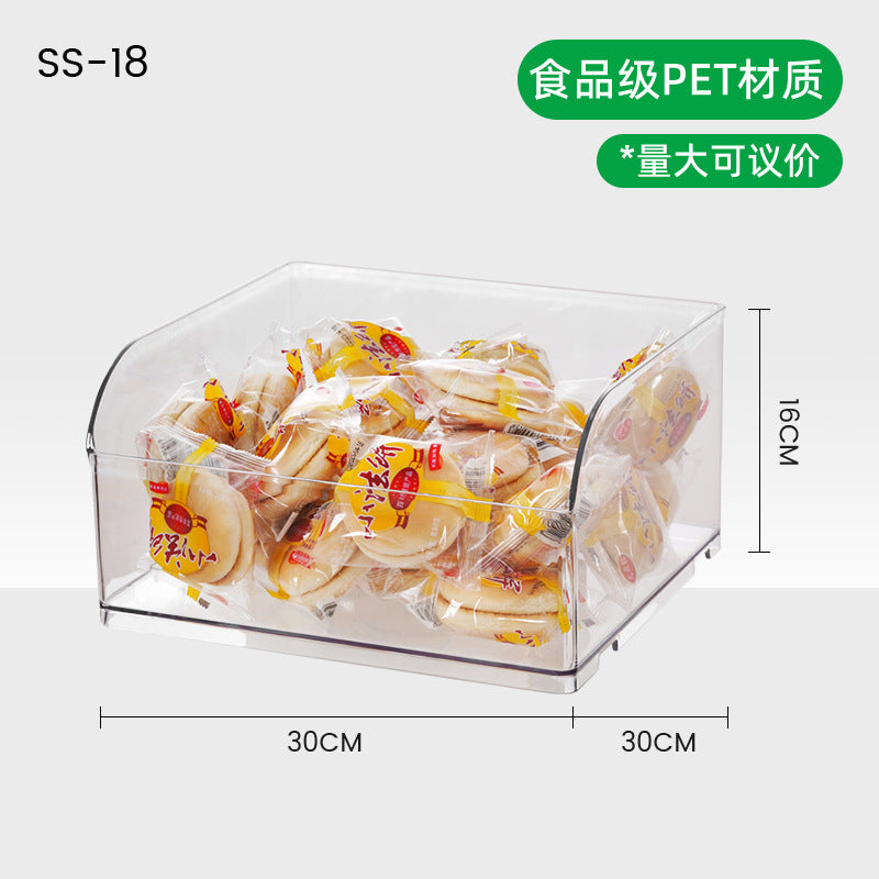 A spot wholesale pet supermarket display food box square loose weighing box transparent plastic candy box miscellaneous grains anti-drop