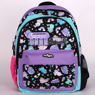 Mochila australiana Smiggle para estudiantes de primaria, mochila de tamaño mediano con peso reducido y mochila ultraligera. 