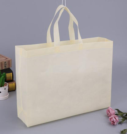 A Non-woven bag custom spot blank thickened takeaway packing bag shoe shopping tote bag packaging bag wholesale MOQ: 200PIECE