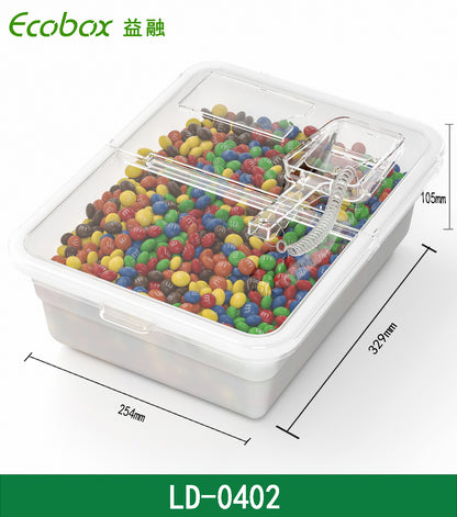 A Supermarket display box Household square storage box Inner support storage box Multi-style gravity box with lid Thickened transparent plastic