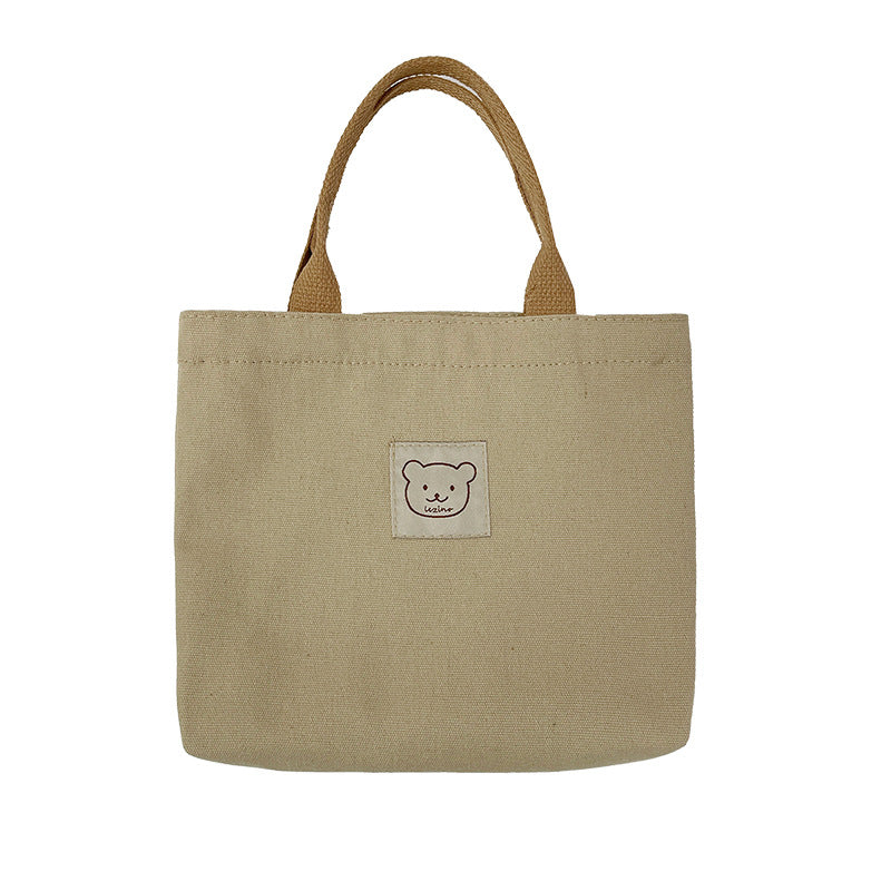 Women's canvas tote bag, lunch tote bag