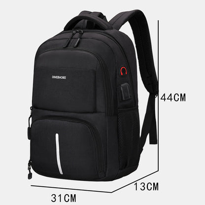 A backpack men&#039;s large-capacity simple business computer backpack outdoor leisure travel student bag factory wholesale