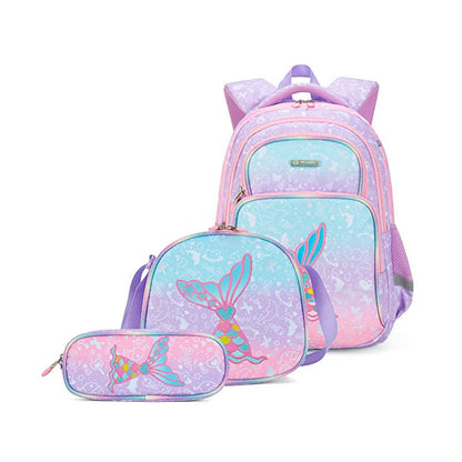 Mochilas escolares de comercio exterior, estudiantes de primaria, niños, unicornios, mochilas para tercero a sexto grado, mochilas ultraligeras para niños y mujeres, venta al por mayor 