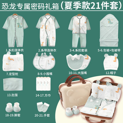 Newborn Spring/Summer Gift Box Baby Thin Clothes Newborn Full Term Baby Set Birth Supplies Complete Set Box