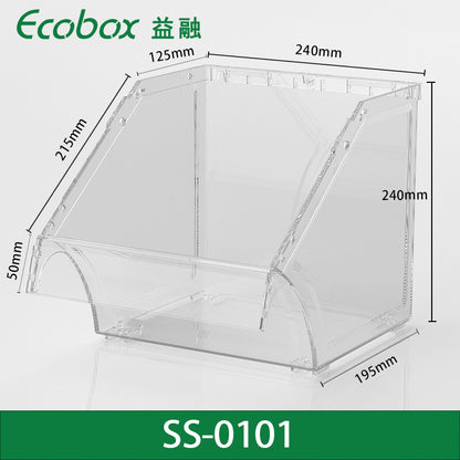 A Processing Customized supermarket display box Packing box Thickened transparent plastic with lid Spot pet box Bulk transparent box