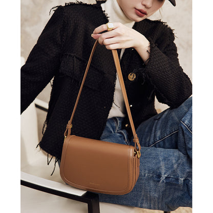 Genuine leather armpit bag women's cowhide bag small square bag crossbody bag women's shoulder bag