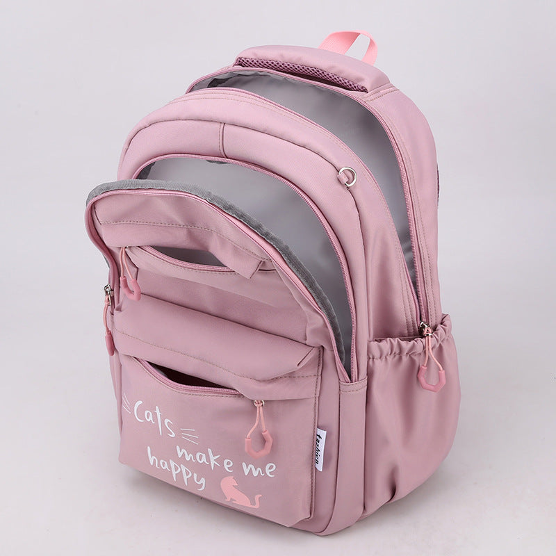 Mochila para estudiantes de primaria para reducir la carga de los grados tercero y sexto, niñas de secundaria, mochilas para niños, sistema forestal, mochilas escolares versátiles, nuevos estilos 