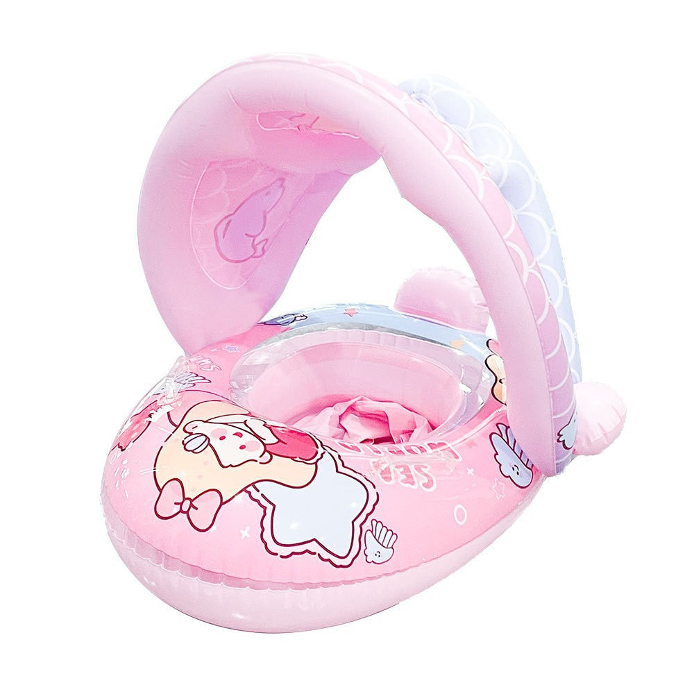 A internet celebrity with water gun airplane seat circle, children's swimming circle, cute cartoon baby water seat circle, inflatable swimming circle