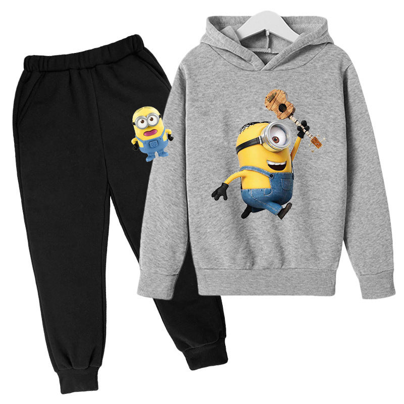 A children's hoodie set sweater trousers spring and autumn explosion new South East Asia Europe and the United States cartoon cute boys and girls