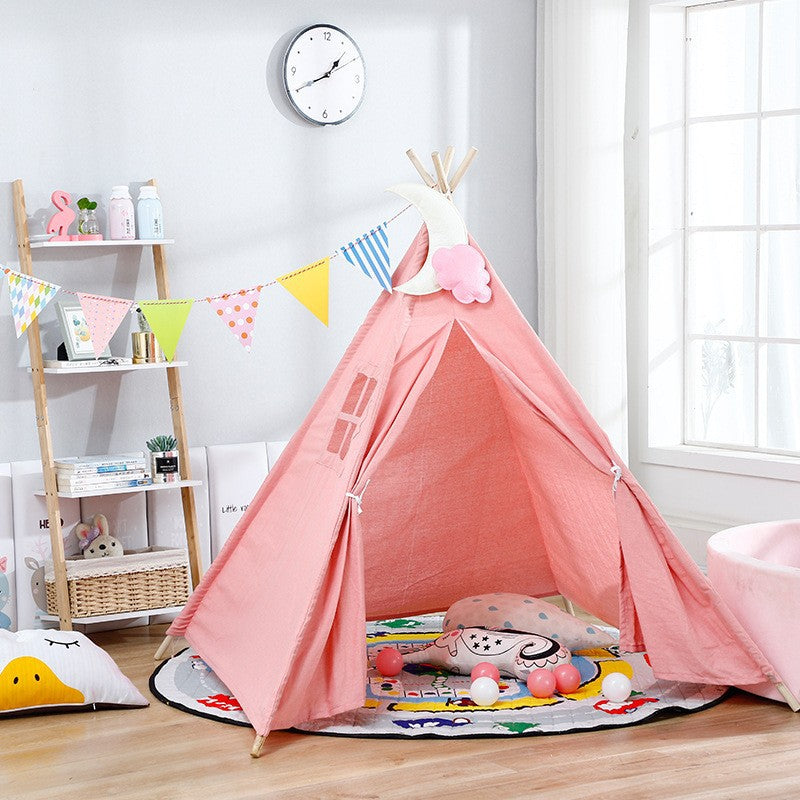 A Indian Tent Children's Indoor Small Tent Outdoor Camping Princess Castle Play House Toy House