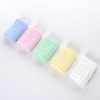 A 30 * 30 six-layer gauze square towel newborn baby towel face towel cotton yarn children's towel gauze saliva towel MOQ: 100PIECE