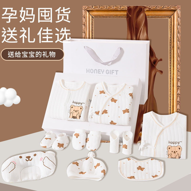 Newborn clothes gift box baby cotton suit newborn full moon baby set box meet gift supplies daquan